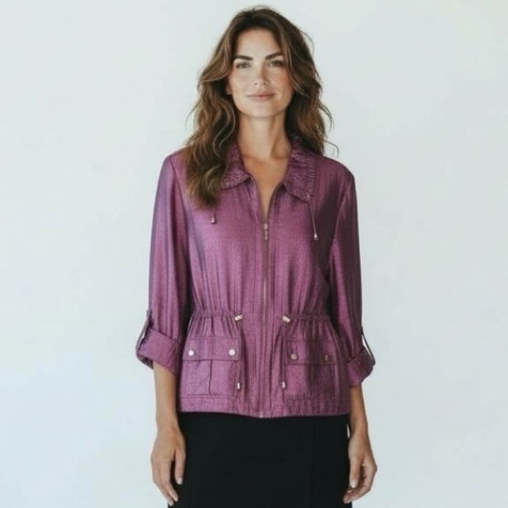 RUBY ROAD Berry silky Jogging or sports jacket 14 Petite